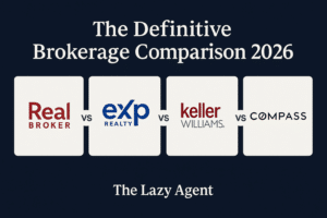 Read more about the article Real Broker vs eXp vs Keller Williams vs Compass: The Definitive Brokerage Comparison for 2026