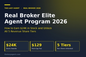 Read more about the article Real Broker Elite Agent Program 2026: How to Earn $24K in Stock and Unlock All 5 Revenue Share Tiers